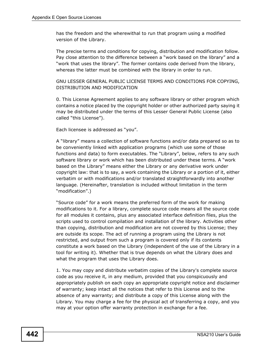 ZyXEL Communications NSA210 User Manual | Page 442 / 482