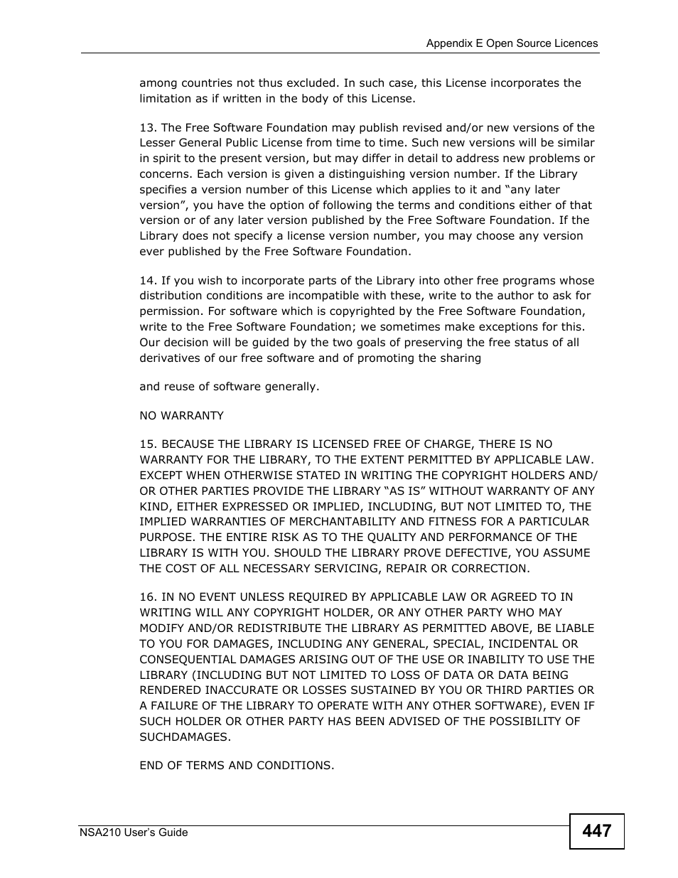 ZyXEL Communications NSA210 User Manual | Page 447 / 482