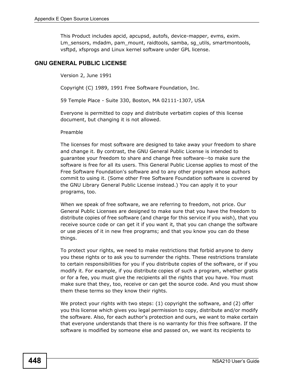 ZyXEL Communications NSA210 User Manual | Page 448 / 482