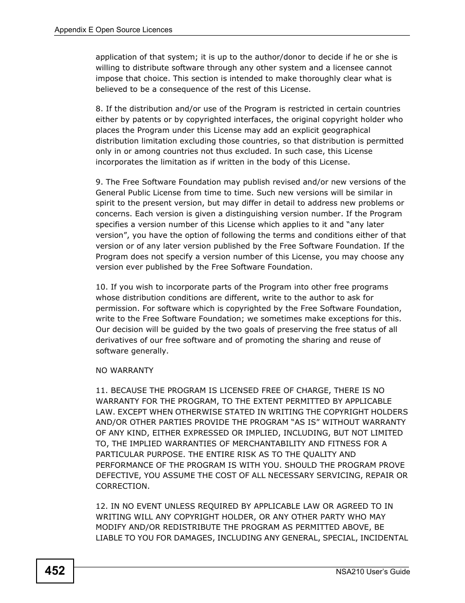 ZyXEL Communications NSA210 User Manual | Page 452 / 482