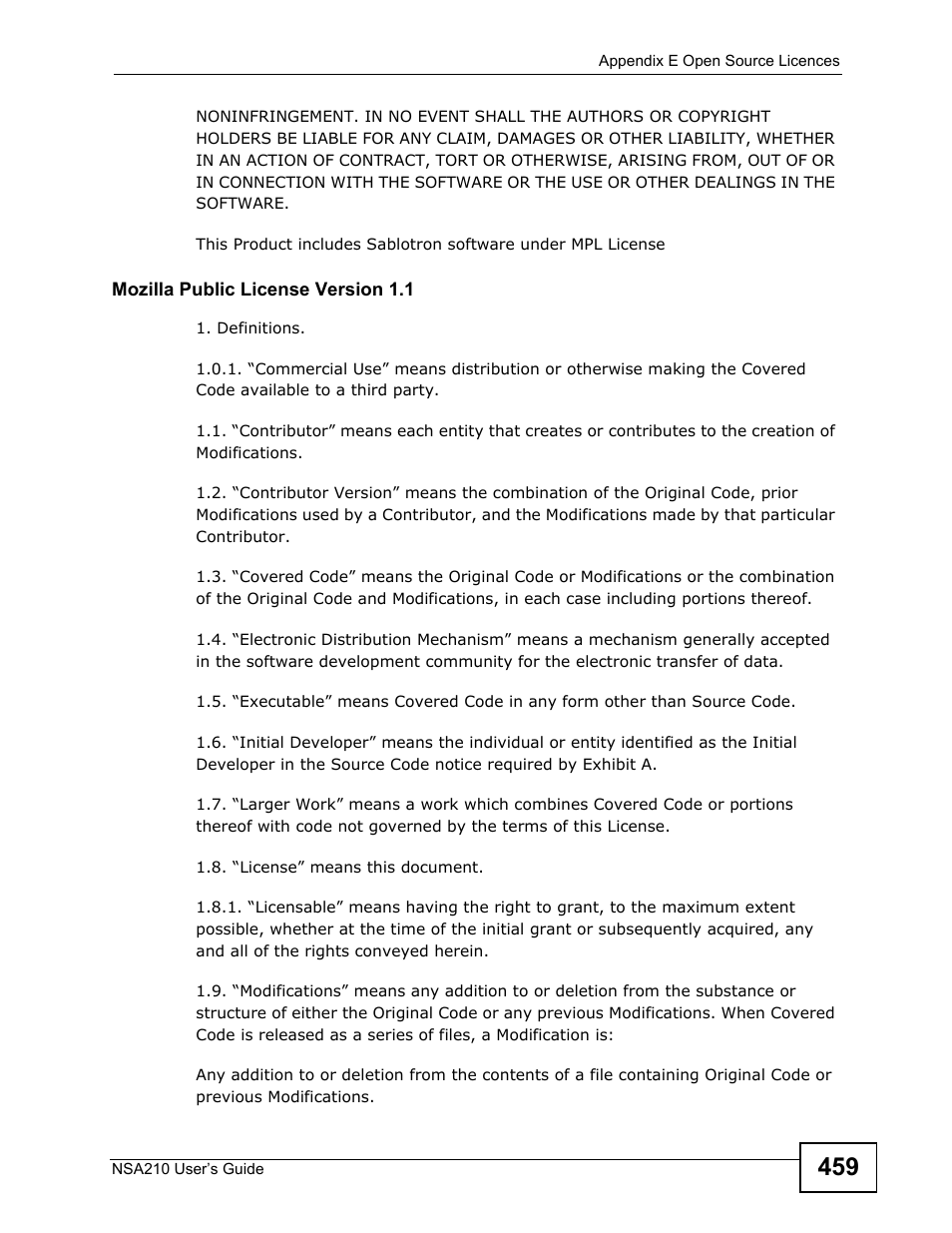ZyXEL Communications NSA210 User Manual | Page 459 / 482