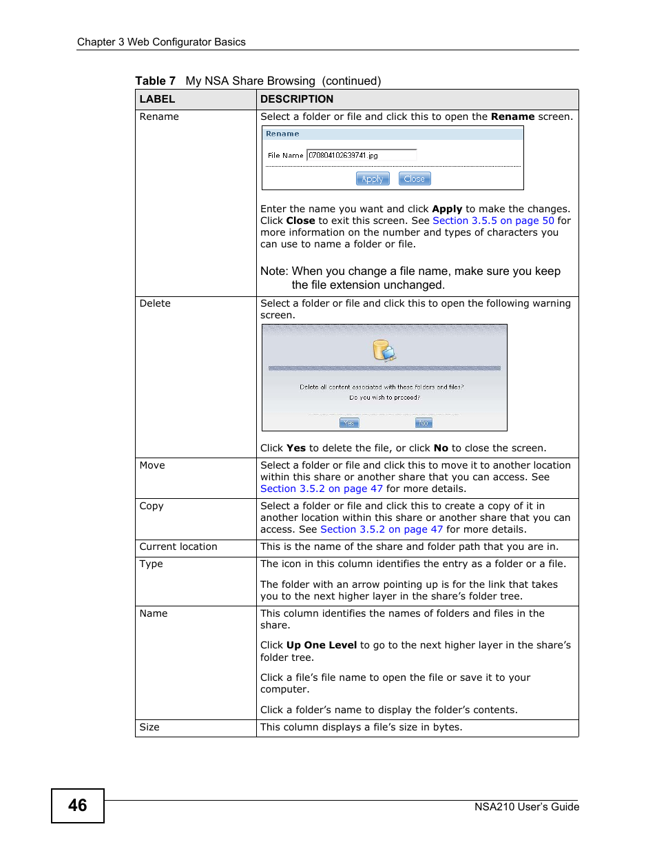 ZyXEL Communications NSA210 User Manual | Page 46 / 482