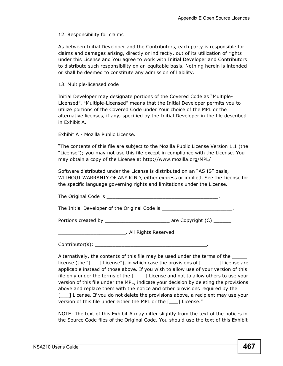 ZyXEL Communications NSA210 User Manual | Page 467 / 482