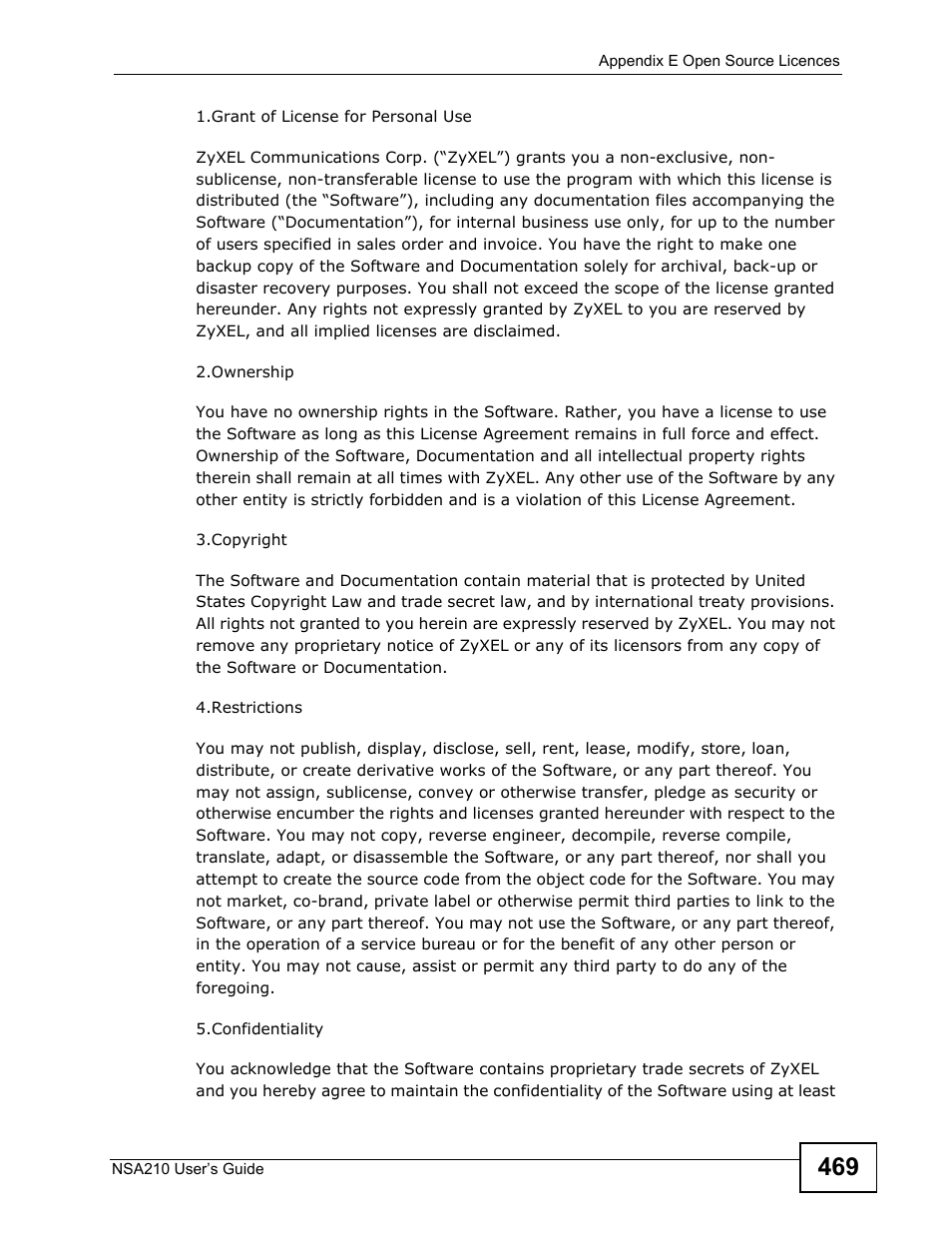 ZyXEL Communications NSA210 User Manual | Page 469 / 482