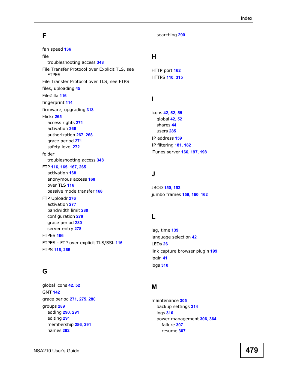 ZyXEL Communications NSA210 User Manual | Page 479 / 482