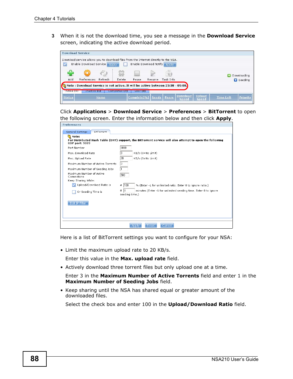 ZyXEL Communications NSA210 User Manual | Page 88 / 482
