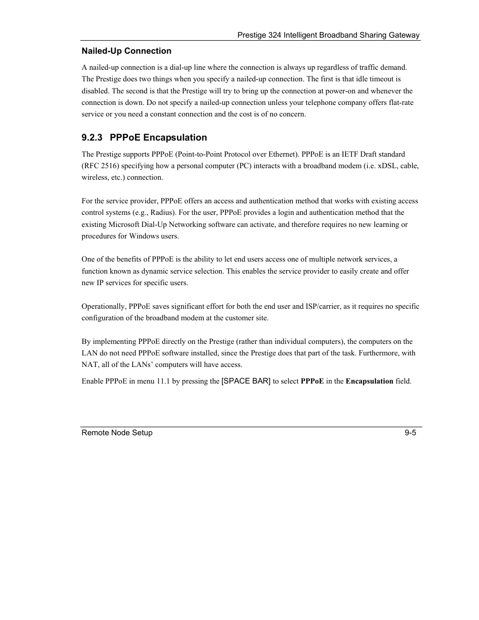 ZyXEL Communications Intelligent Broadband Sharing Gateway P-324 User Manual | Page 102 / 285