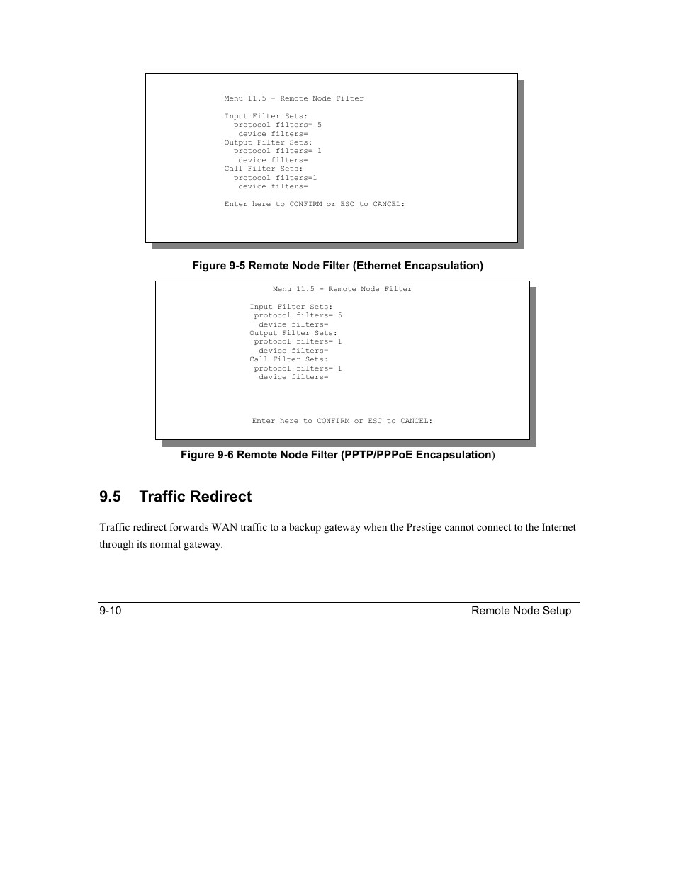 Traffic redirect, 5 traffic redirect | ZyXEL Communications Intelligent Broadband Sharing Gateway P-324 User Manual | Page 107 / 285
