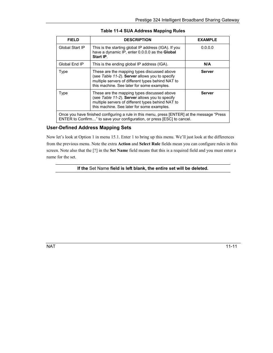 ZyXEL Communications Intelligent Broadband Sharing Gateway P-324 User Manual | Page 126 / 285