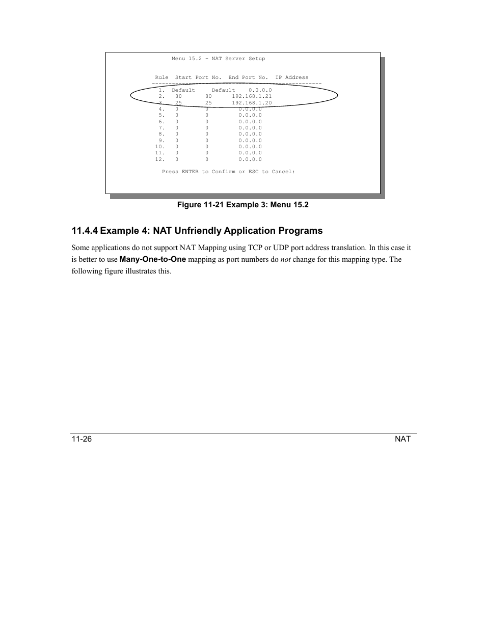 4 example 4: nat unfriendly application programs | ZyXEL Communications Intelligent Broadband Sharing Gateway P-324 User Manual | Page 141 / 285