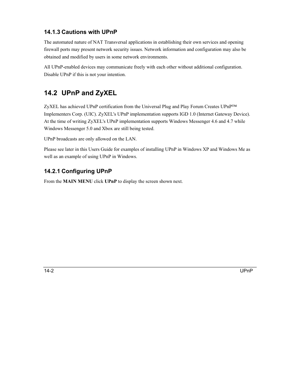 Upnp and zyxel, 2 upnp and zyxel | ZyXEL Communications Intelligent Broadband Sharing Gateway P-324 User Manual | Page 178 / 285