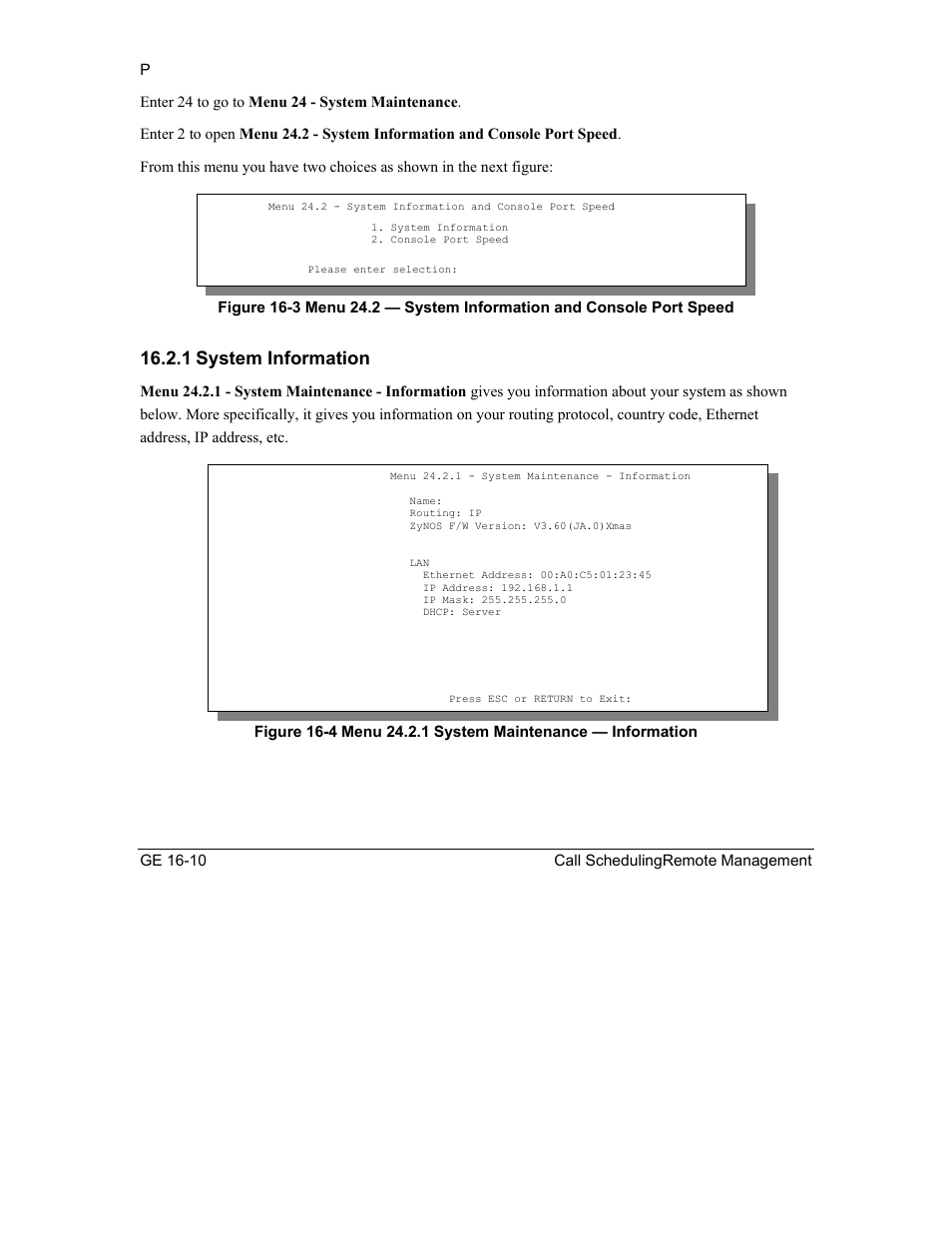 1 system information | ZyXEL Communications Intelligent Broadband Sharing Gateway P-324 User Manual | Page 194 / 285