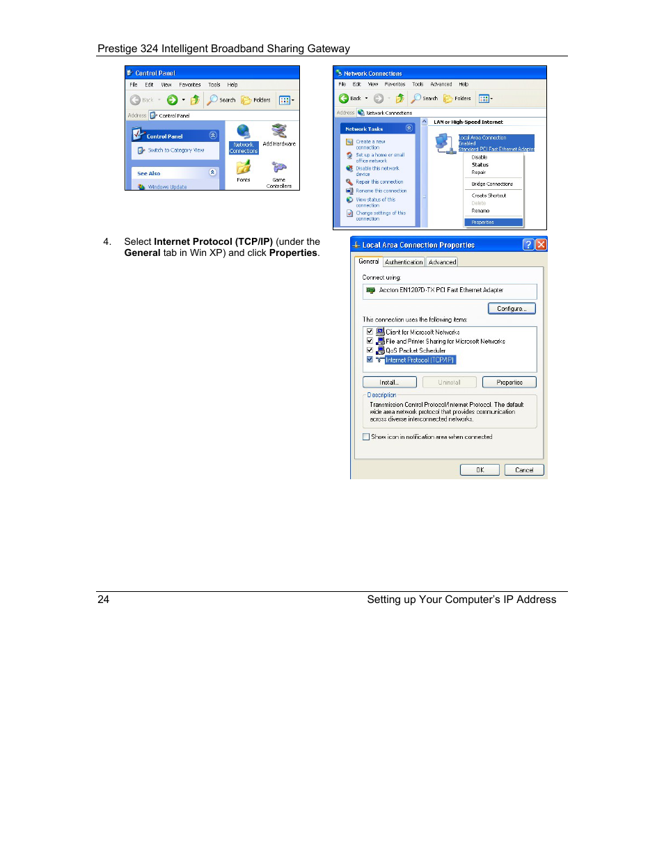 ZyXEL Communications Intelligent Broadband Sharing Gateway P-324 User Manual | Page 268 / 285