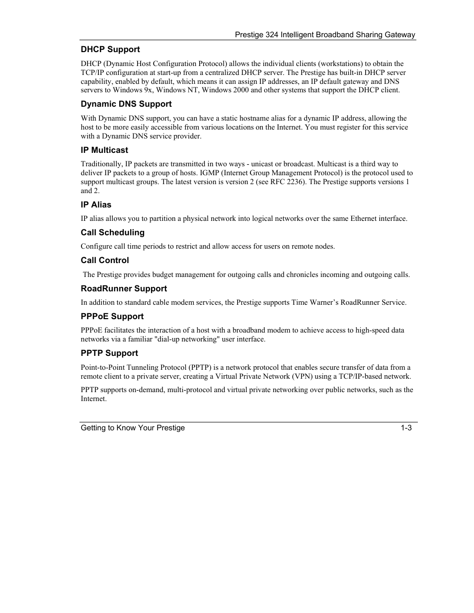 ZyXEL Communications Intelligent Broadband Sharing Gateway P-324 User Manual | Page 30 / 285