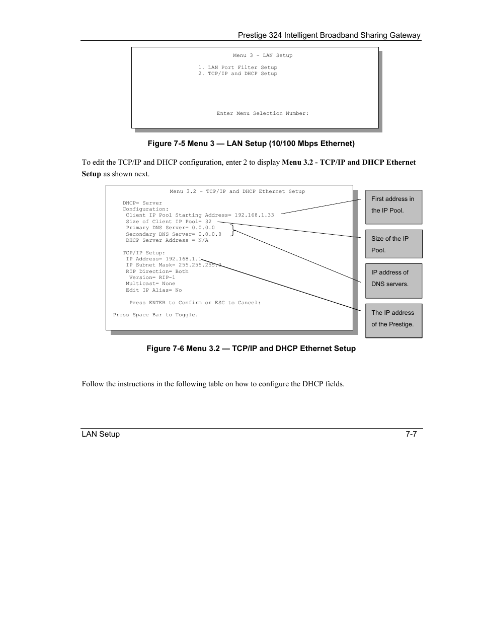 ZyXEL Communications Intelligent Broadband Sharing Gateway P-324 User Manual | Page 86 / 285