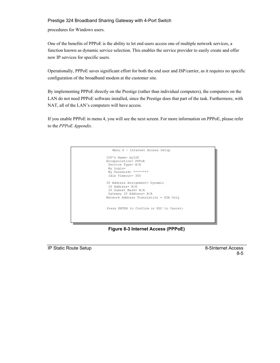 ZyXEL Communications Intelligent Broadband Sharing Gateway P-324 User Manual | Page 94 / 285