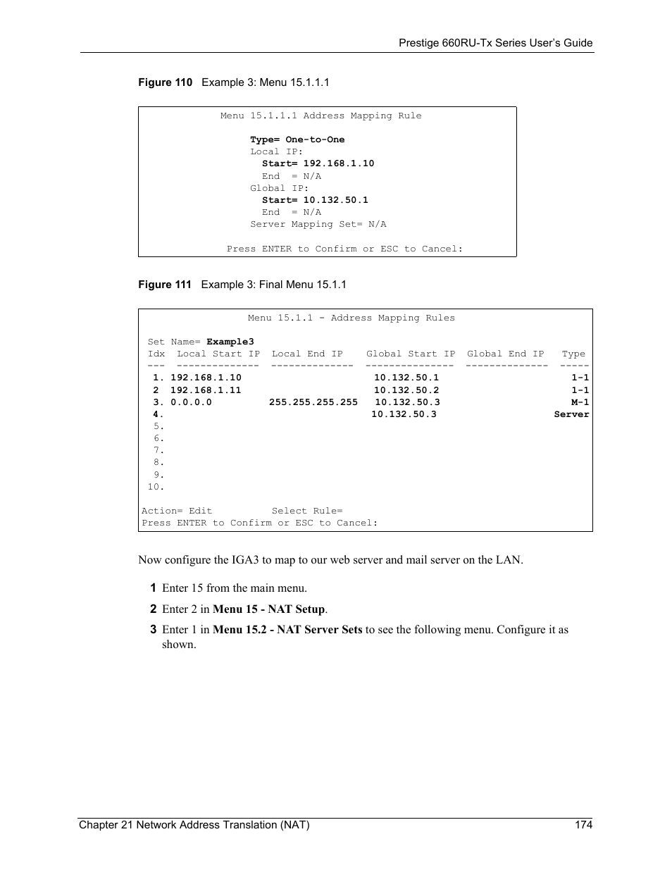 Figure 110, Should look like as shown in, Figure 111 | ZyXEL Communications ADSL2+ Ethernet/USB Gateway 660RU-Tx Series User Manual | Page 175 / 286