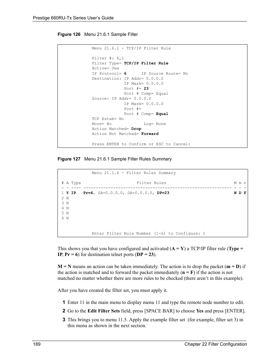 ZyXEL Communications ADSL2+ Ethernet/USB Gateway 660RU-Tx Series User Manual | Page 190 / 286