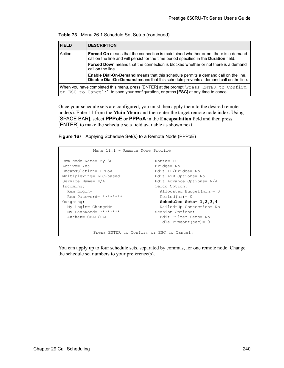 ZyXEL Communications ADSL2+ Ethernet/USB Gateway 660RU-Tx Series User Manual | Page 241 / 286