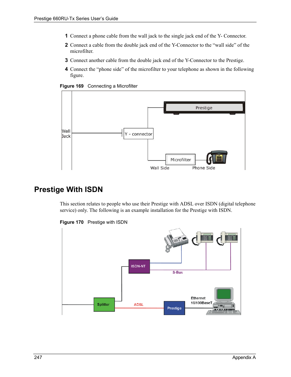 Prestige with isdn | ZyXEL Communications ADSL2+ Ethernet/USB Gateway 660RU-Tx Series User Manual | Page 248 / 286