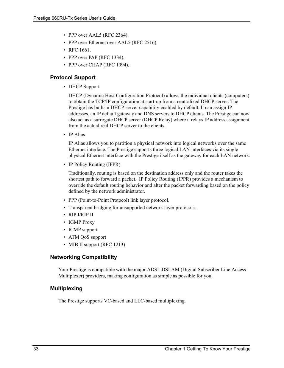 ZyXEL Communications ADSL2+ Ethernet/USB Gateway 660RU-Tx Series User Manual | Page 34 / 286