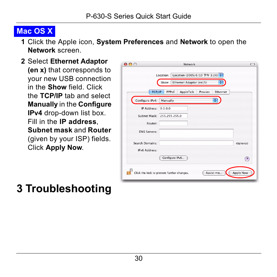 3 troubleshooting | ZyXEL Communications P-630-S User Manual | Page 30 / 32