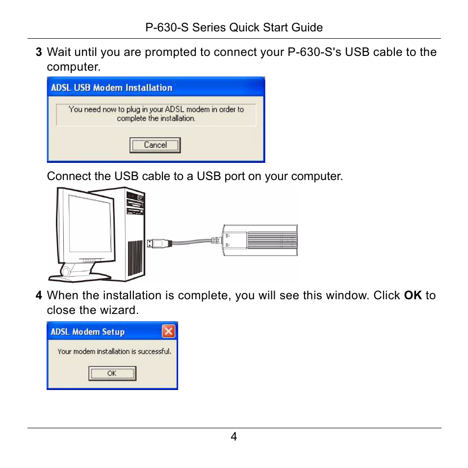 ZyXEL Communications P-630-S User Manual | Page 4 / 32