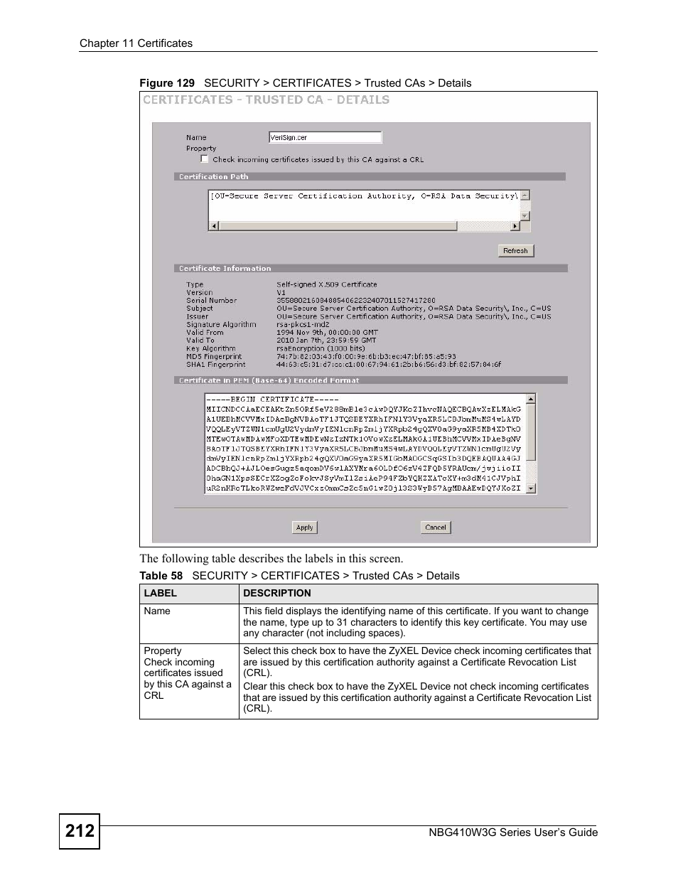 ZyXEL Communications NBG410W3G User Manual | Page 212 / 430