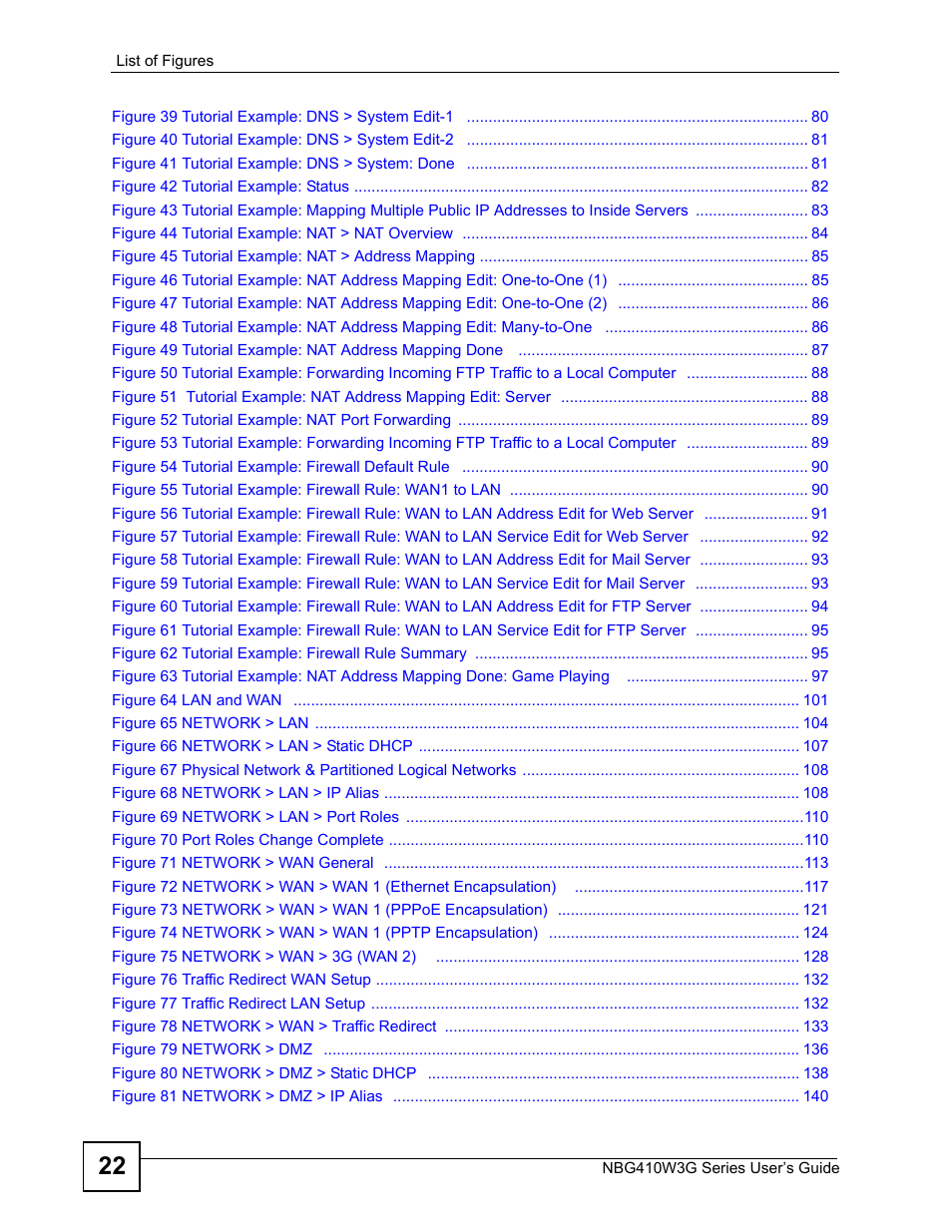 ZyXEL Communications NBG410W3G User Manual | Page 22 / 430