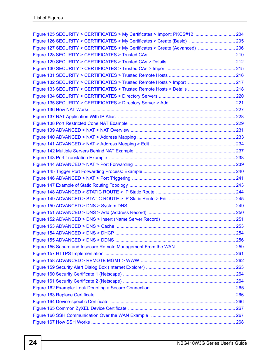 ZyXEL Communications NBG410W3G User Manual | Page 24 / 430