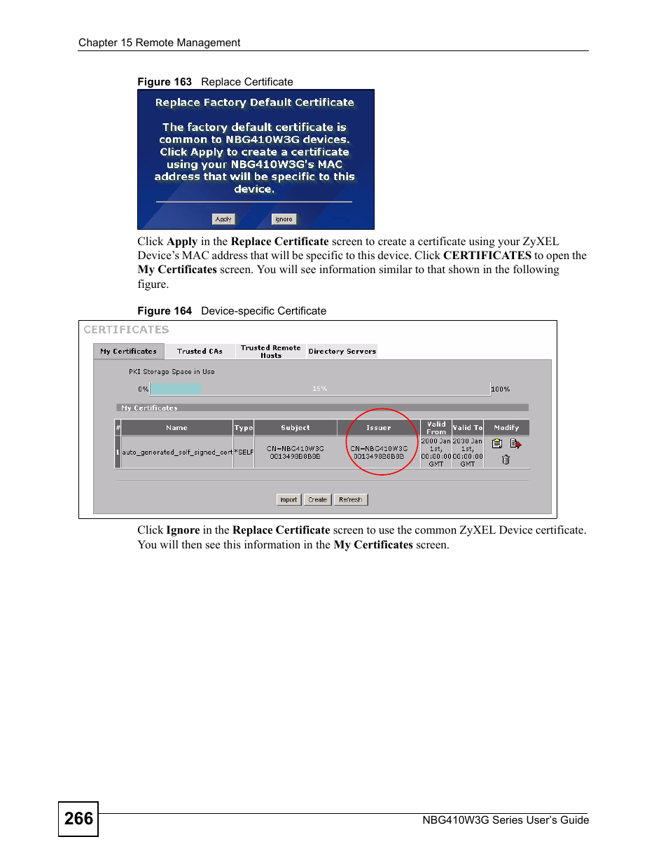 ZyXEL Communications NBG410W3G User Manual | Page 266 / 430