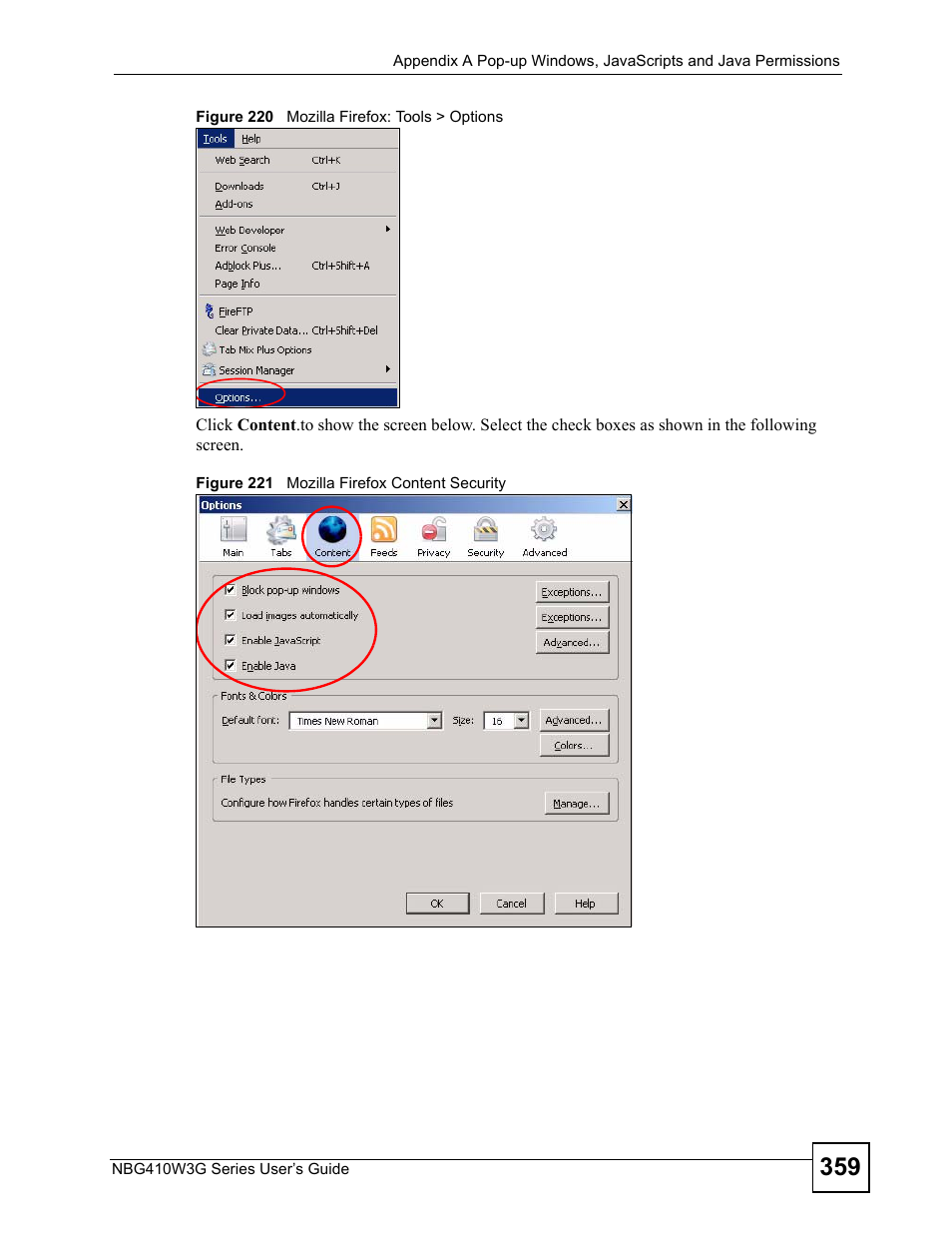 ZyXEL Communications NBG410W3G User Manual | Page 359 / 430