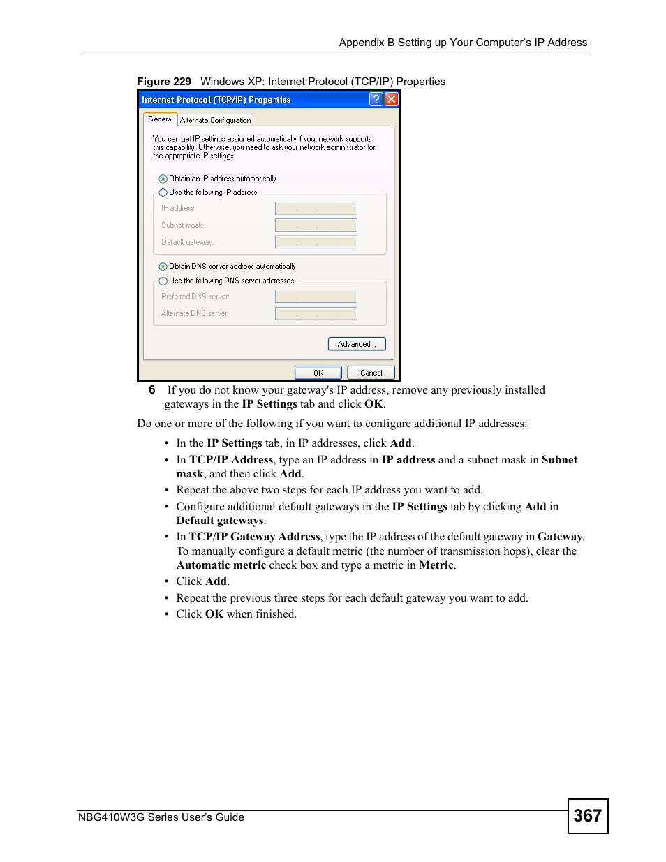 ZyXEL Communications NBG410W3G User Manual | Page 367 / 430