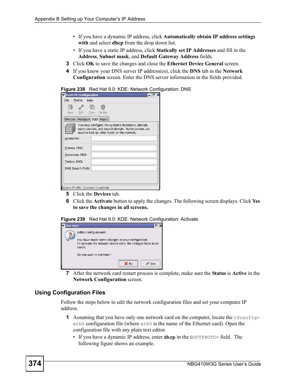 ZyXEL Communications NBG410W3G User Manual | Page 374 / 430