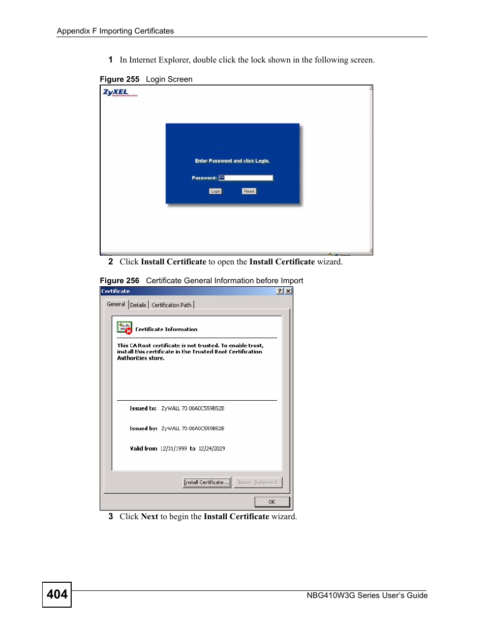 ZyXEL Communications NBG410W3G User Manual | Page 404 / 430