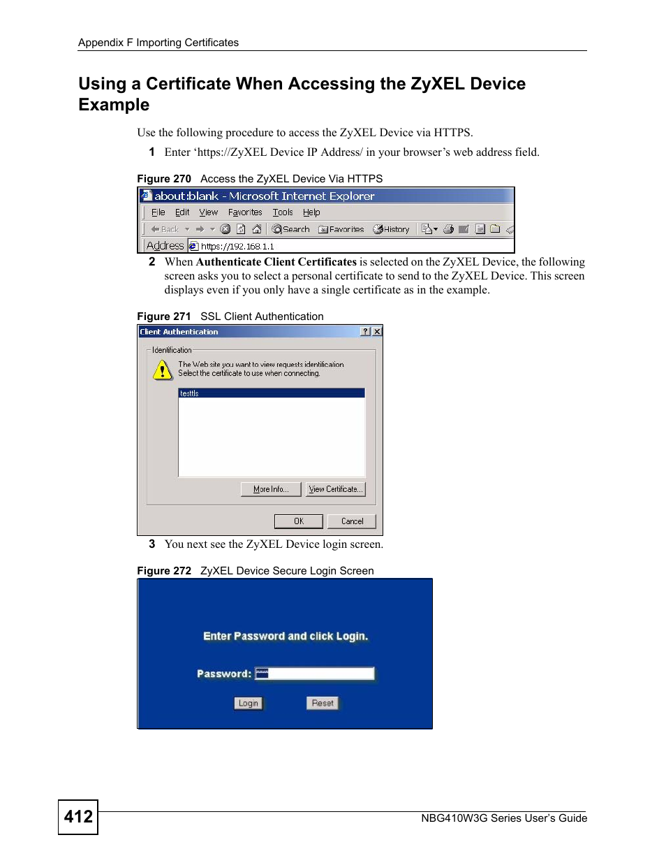 ZyXEL Communications NBG410W3G User Manual | Page 412 / 430