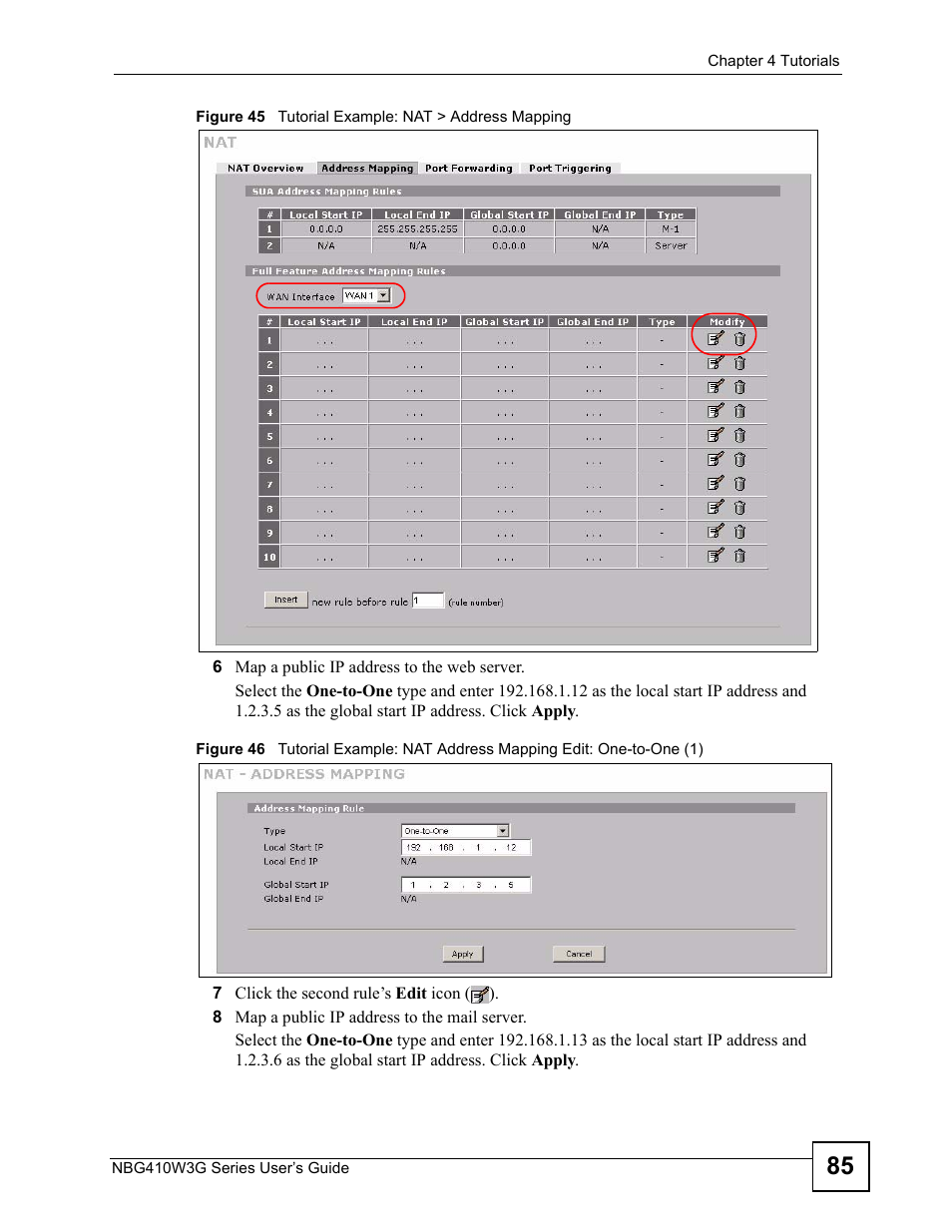 ZyXEL Communications NBG410W3G User Manual | Page 85 / 430