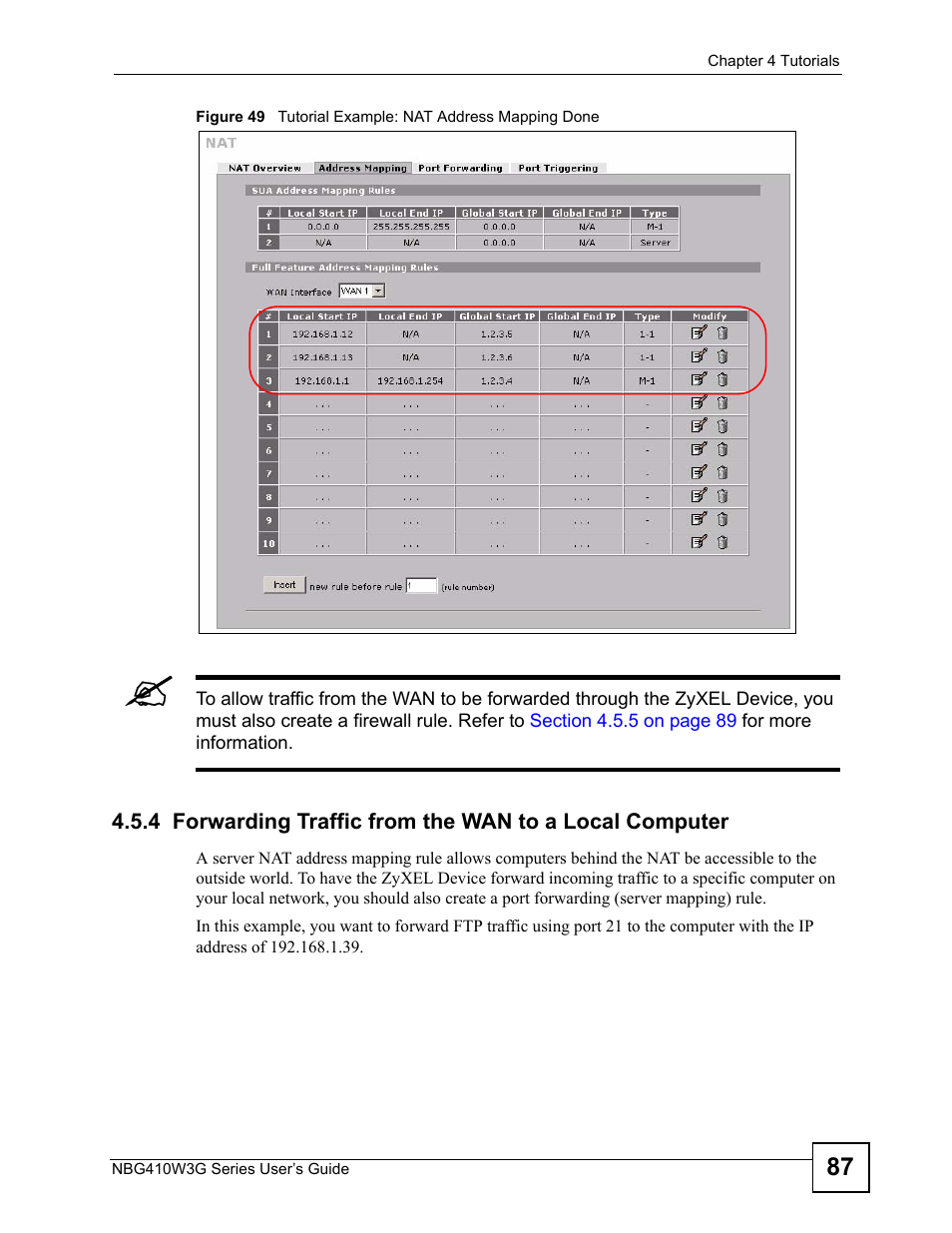 ZyXEL Communications NBG410W3G User Manual | Page 87 / 430