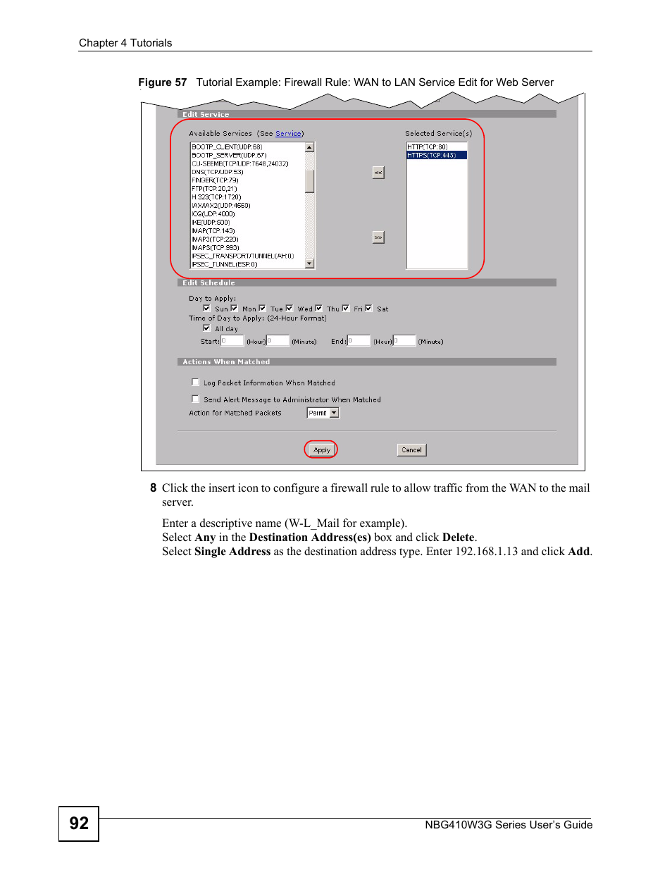 ZyXEL Communications NBG410W3G User Manual | Page 92 / 430