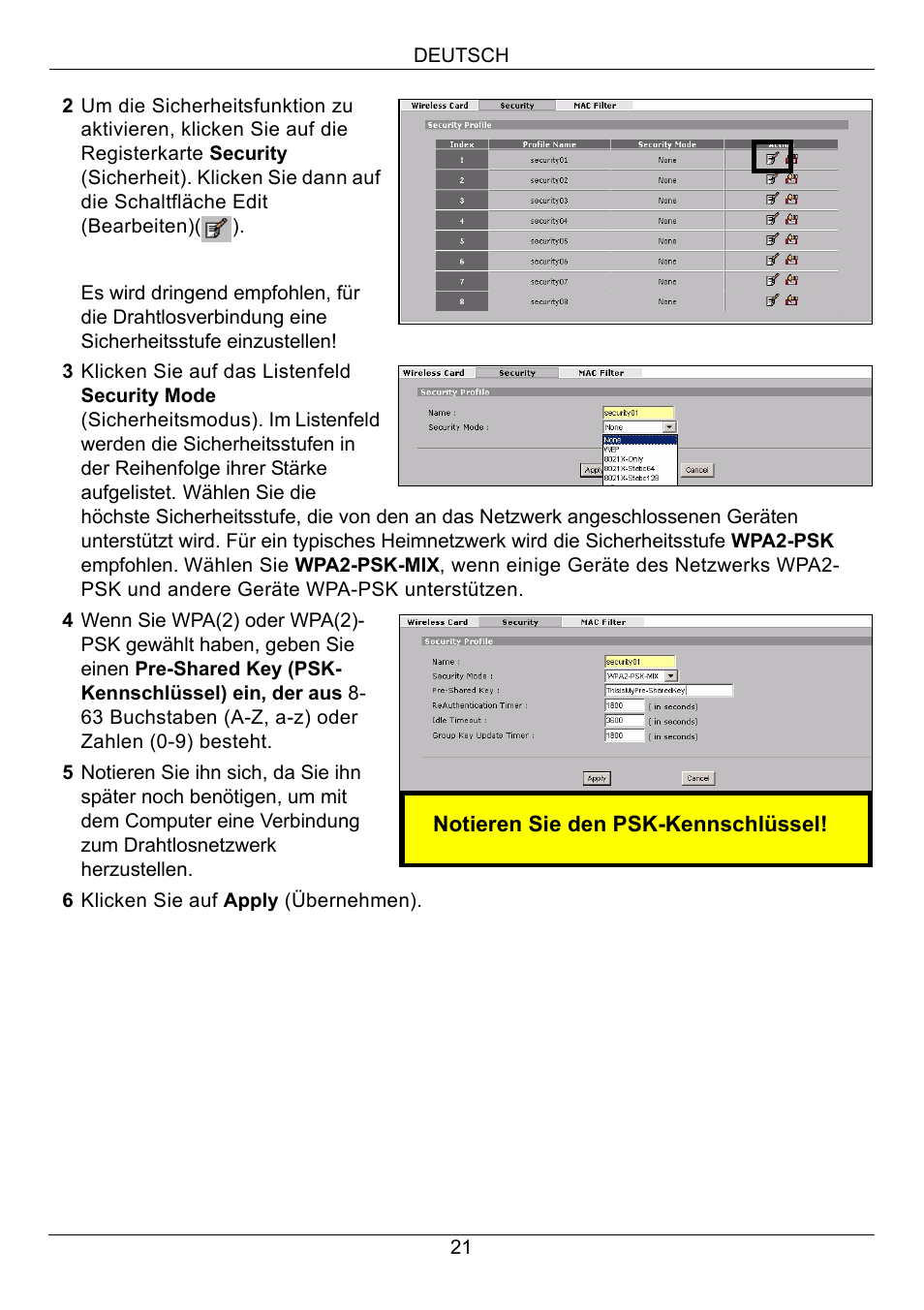 ZyXEL Communications 3G Wireless Router NBG410W3G User Manual | Page 21 / 88