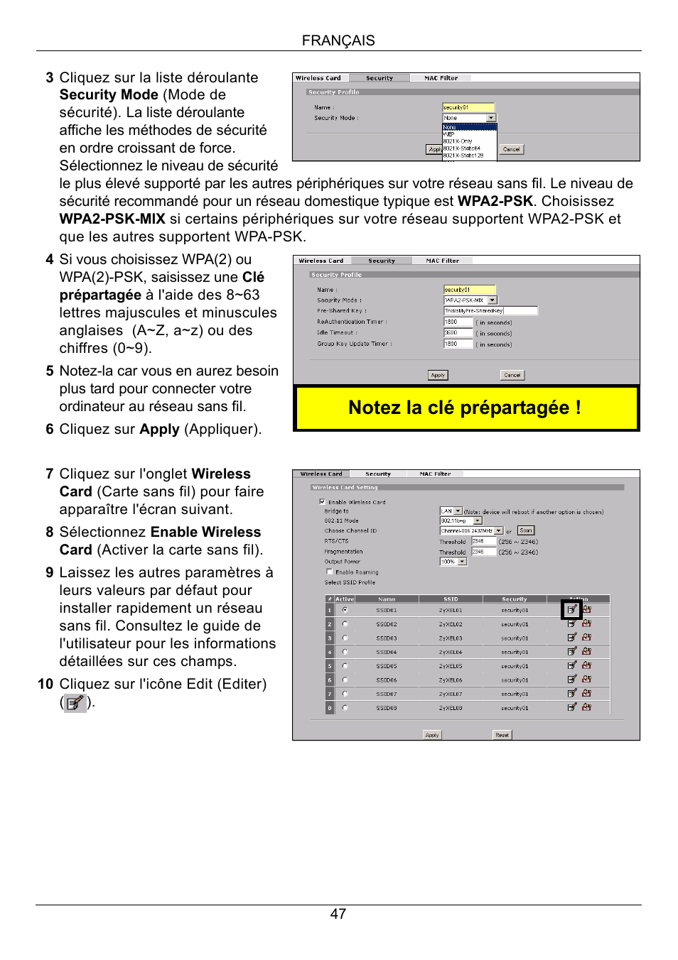 ZyXEL Communications 3G Wireless Router NBG410W3G User Manual | Page 47 / 88