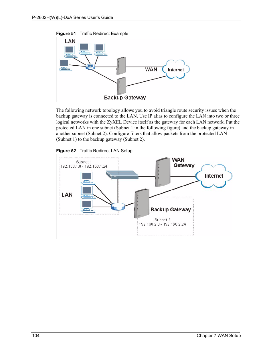 ZyXEL Communications P-2602HW(L) Series User Manual | Page 104 / 427