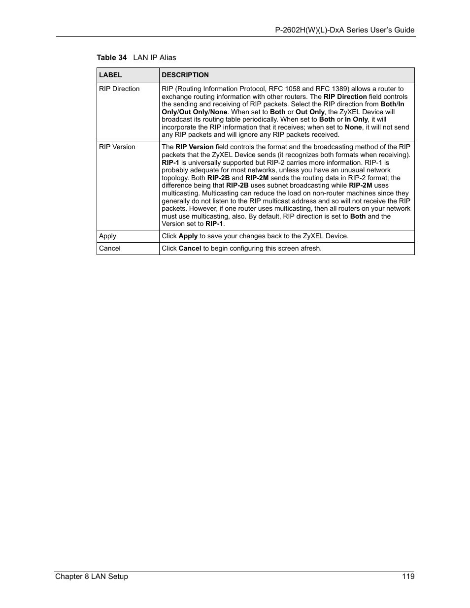 ZyXEL Communications P-2602HW(L) Series User Manual | Page 119 / 427