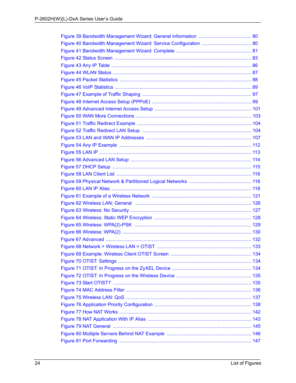 ZyXEL Communications P-2602HW(L) Series User Manual | Page 24 / 427