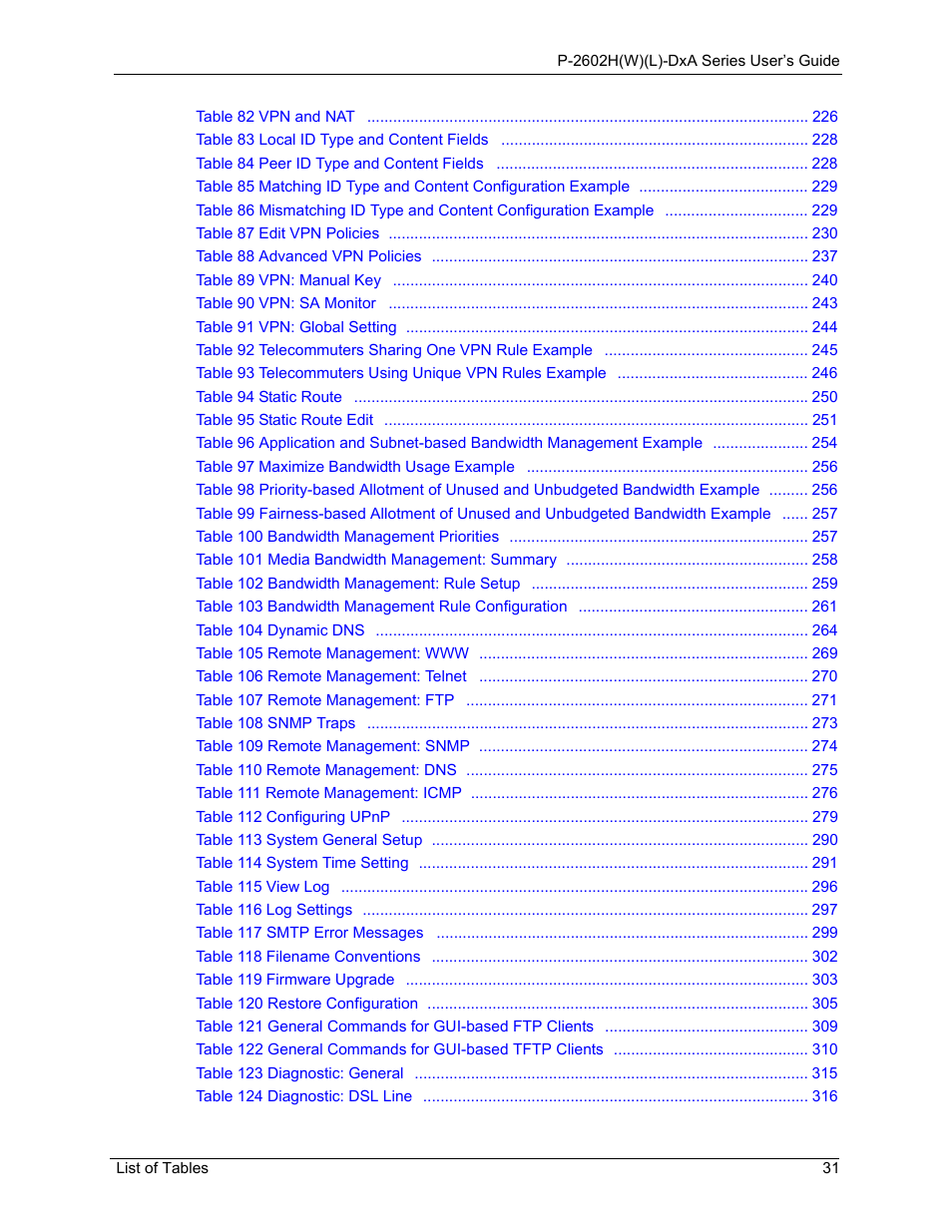 ZyXEL Communications P-2602HW(L) Series User Manual | Page 31 / 427