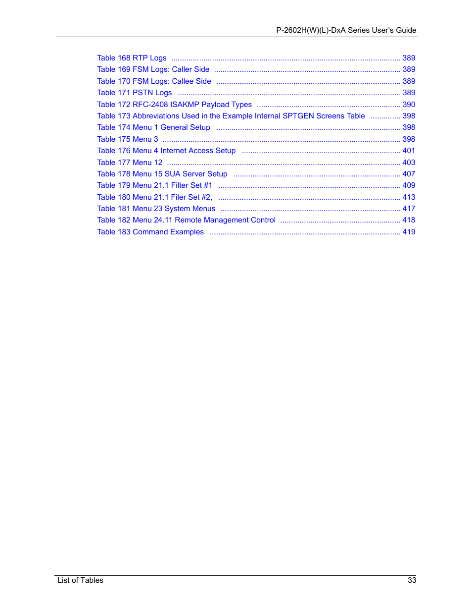 ZyXEL Communications P-2602HW(L) Series User Manual | Page 33 / 427