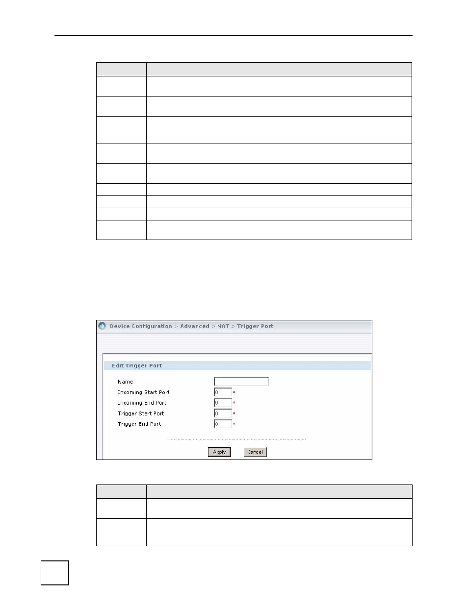 1 edit trigger port rule | ZyXEL Communications Centralized Network Management Vantage CNM User Manual | Page 192 / 430