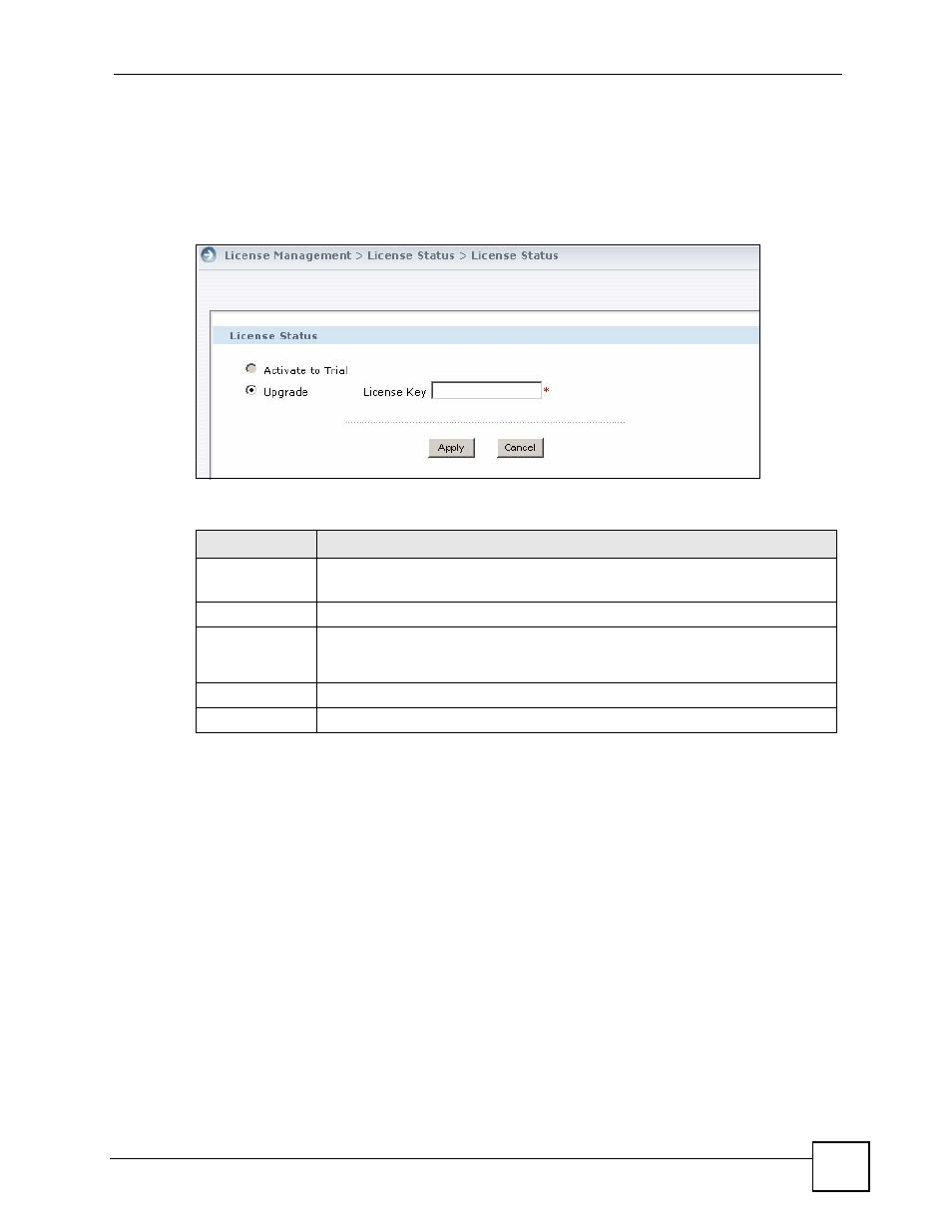 1 activate/upgrade license, 3 signature status | ZyXEL Communications Centralized Network Management Vantage CNM User Manual | Page 245 / 430