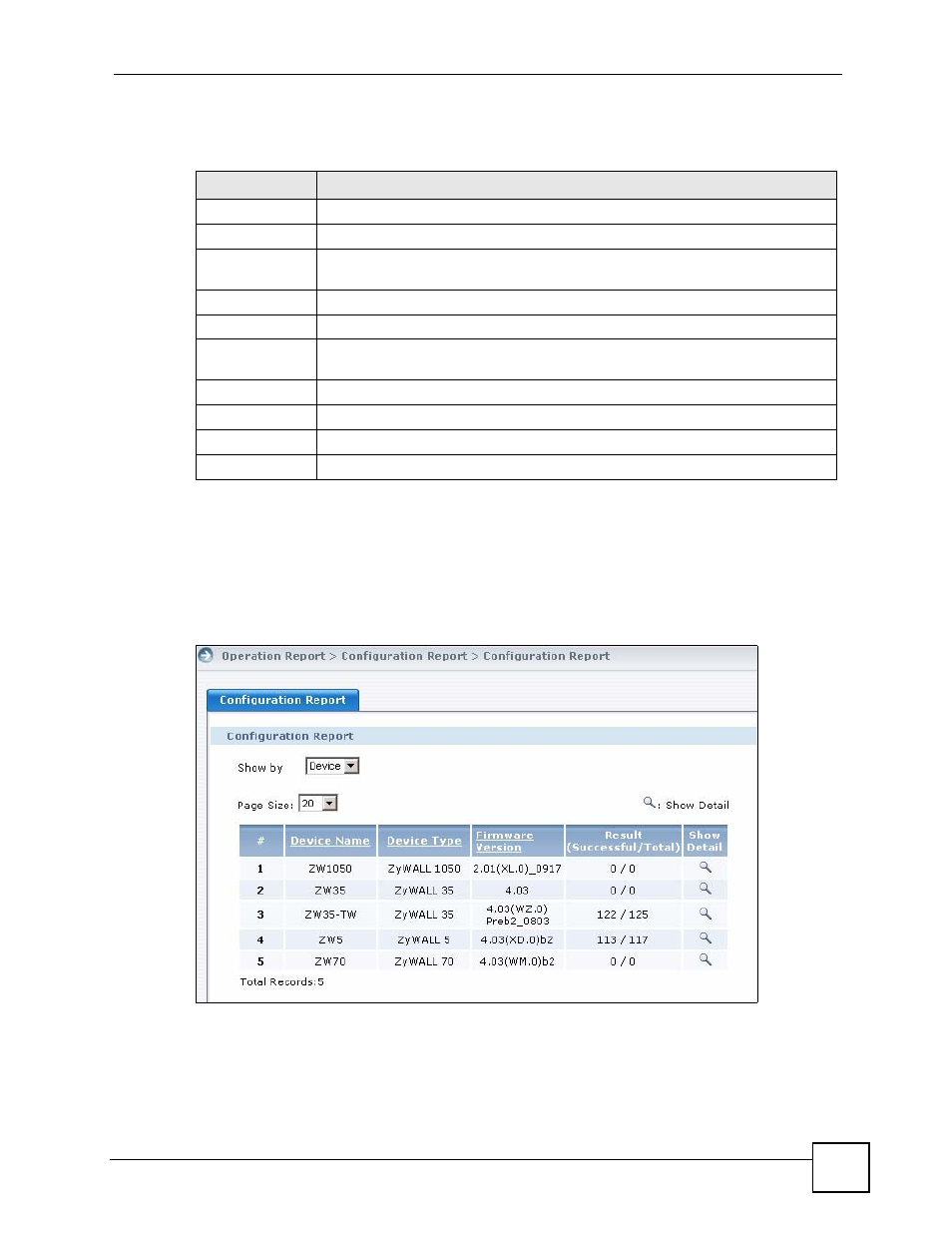 2 configuration report | ZyXEL Communications Centralized Network Management Vantage CNM User Manual | Page 281 / 430
