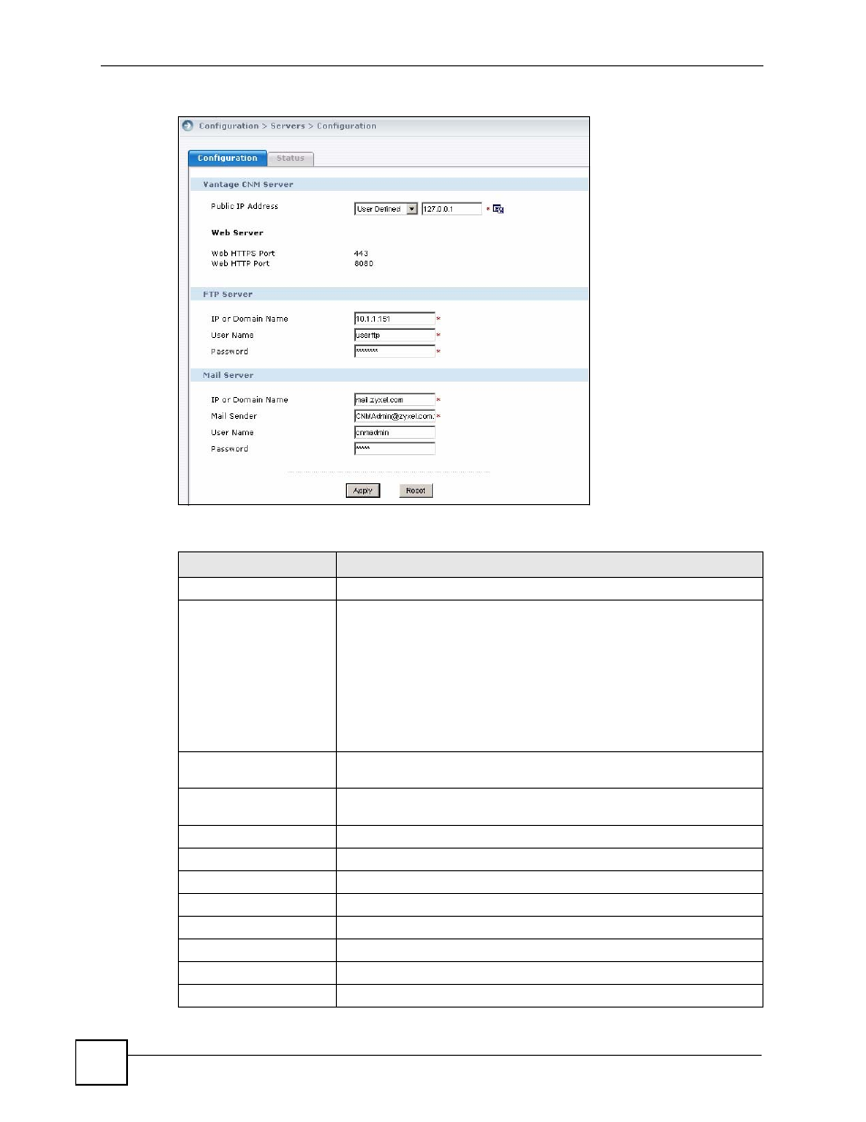 ZyXEL Communications Centralized Network Management Vantage CNM User Manual | Page 300 / 430
